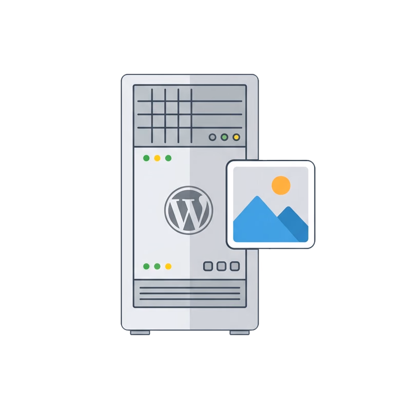 Local server processing hub for image optimization